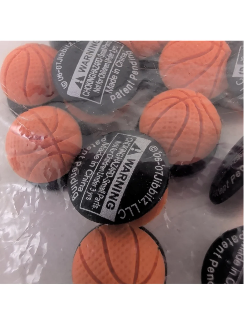 NEW: 13 Crocs Jibbitz Basketball Shoe Charms One Size Orange Black